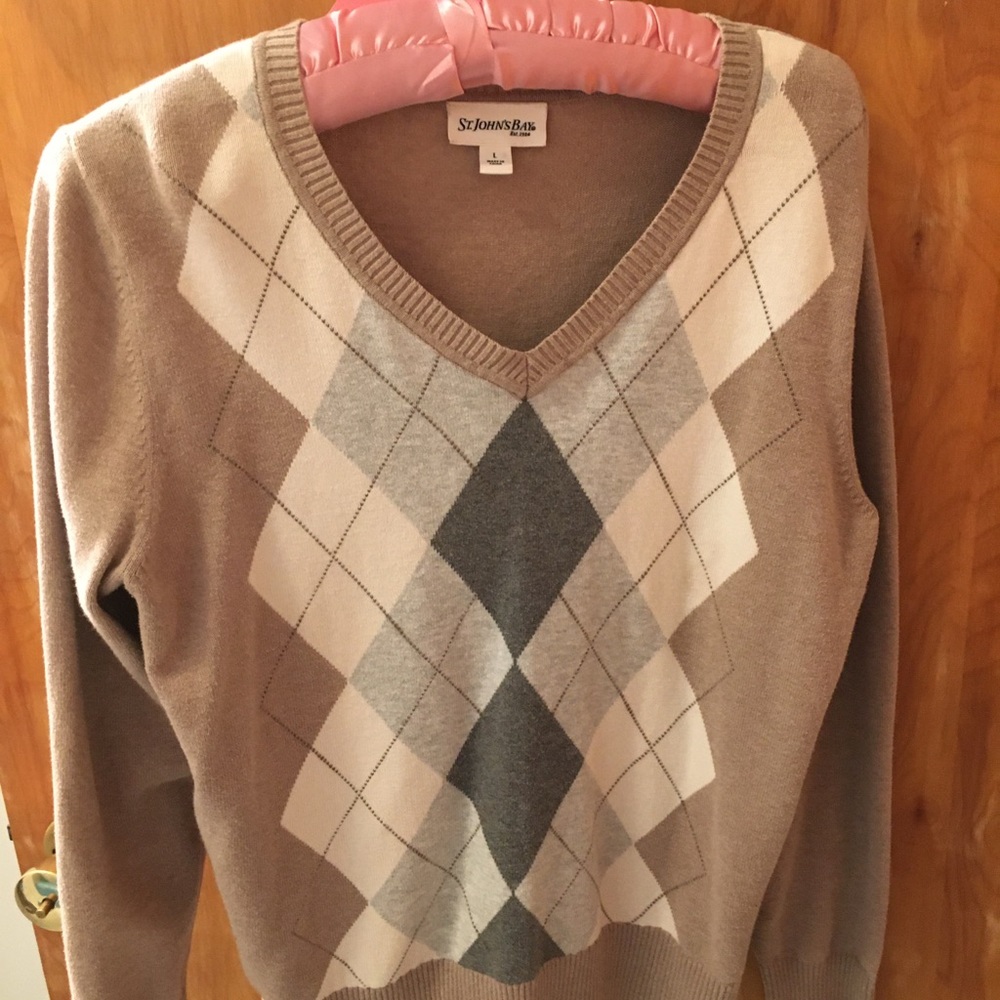 Argyle pattern Sweater by St Johns Bay